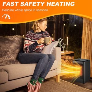 Space Heater Portable, Heaters for Home Low Energy Silent