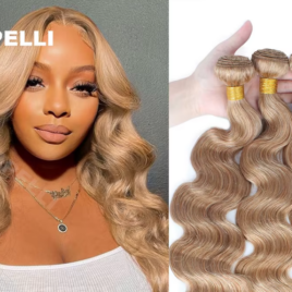 Honey Blonde Body Wave Bundles 100% Unprocessed Human Hair