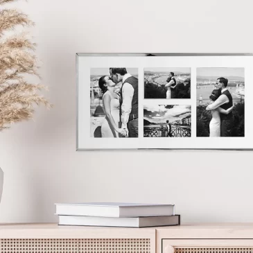 Silver Plated Fine Multi Photo Frame – 4 apertures