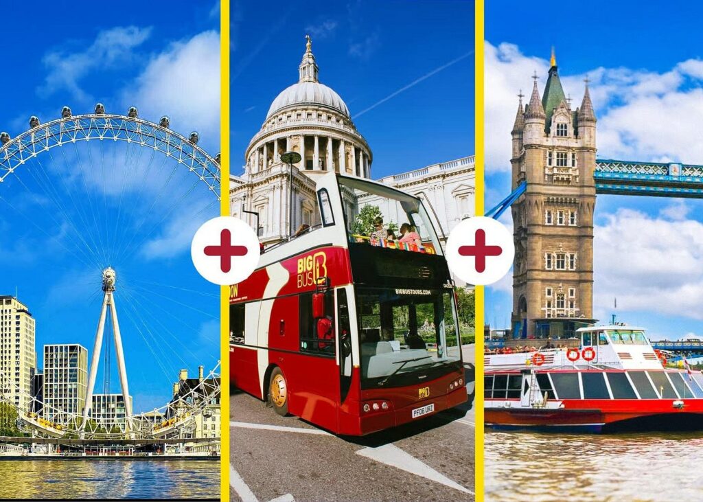 London Eye Ticket, Big Bus Hop-on Hop-Off Tour and Thames Cruise